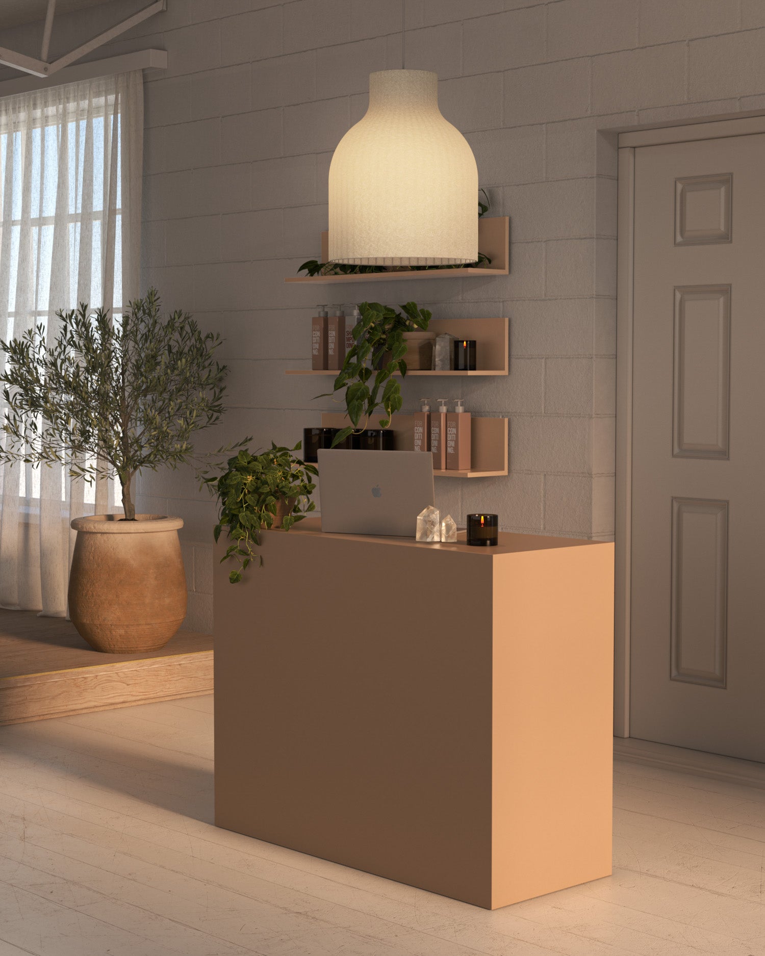 Receptionsdisk til frisører